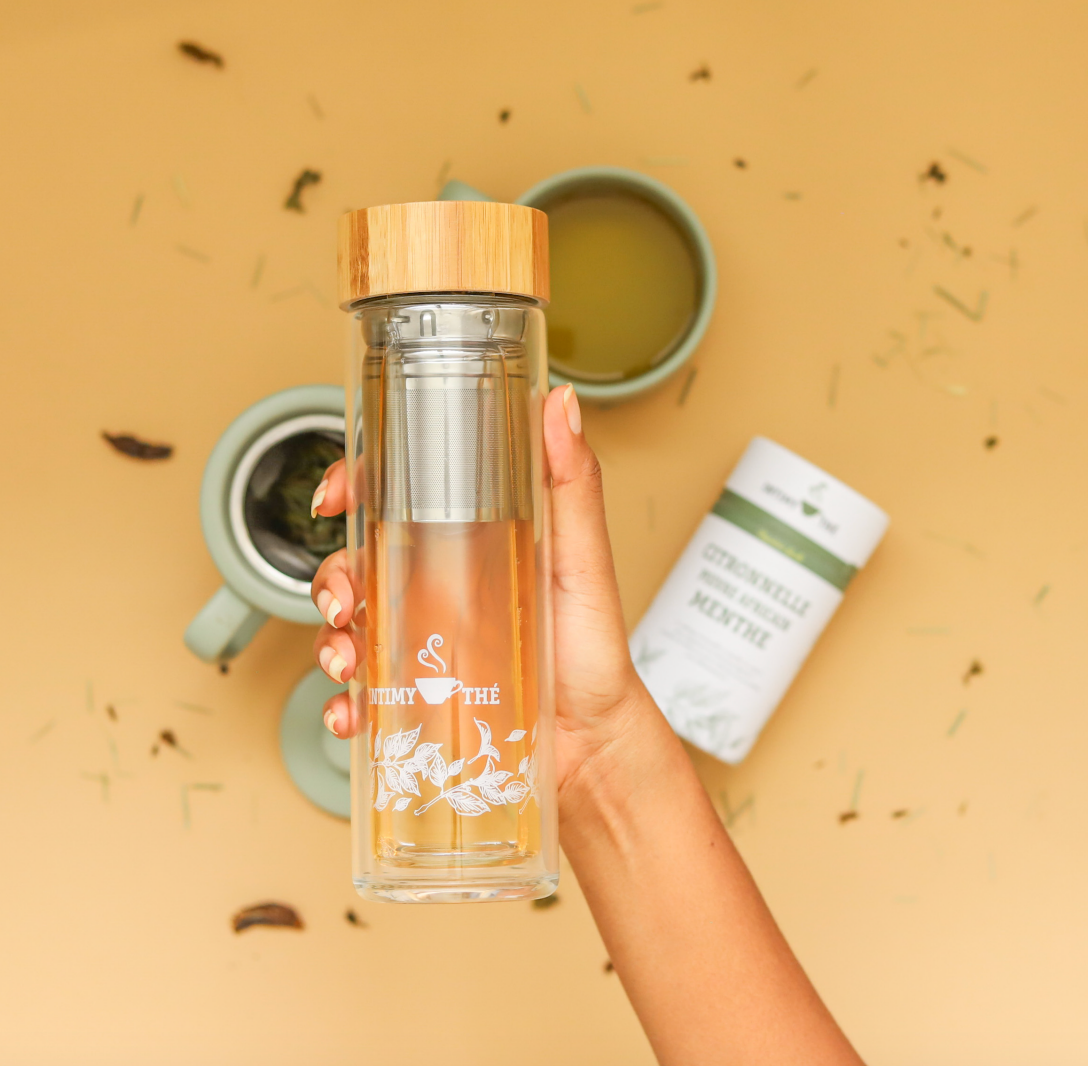 GOURDE EN VERRE DOUBLE PAROI